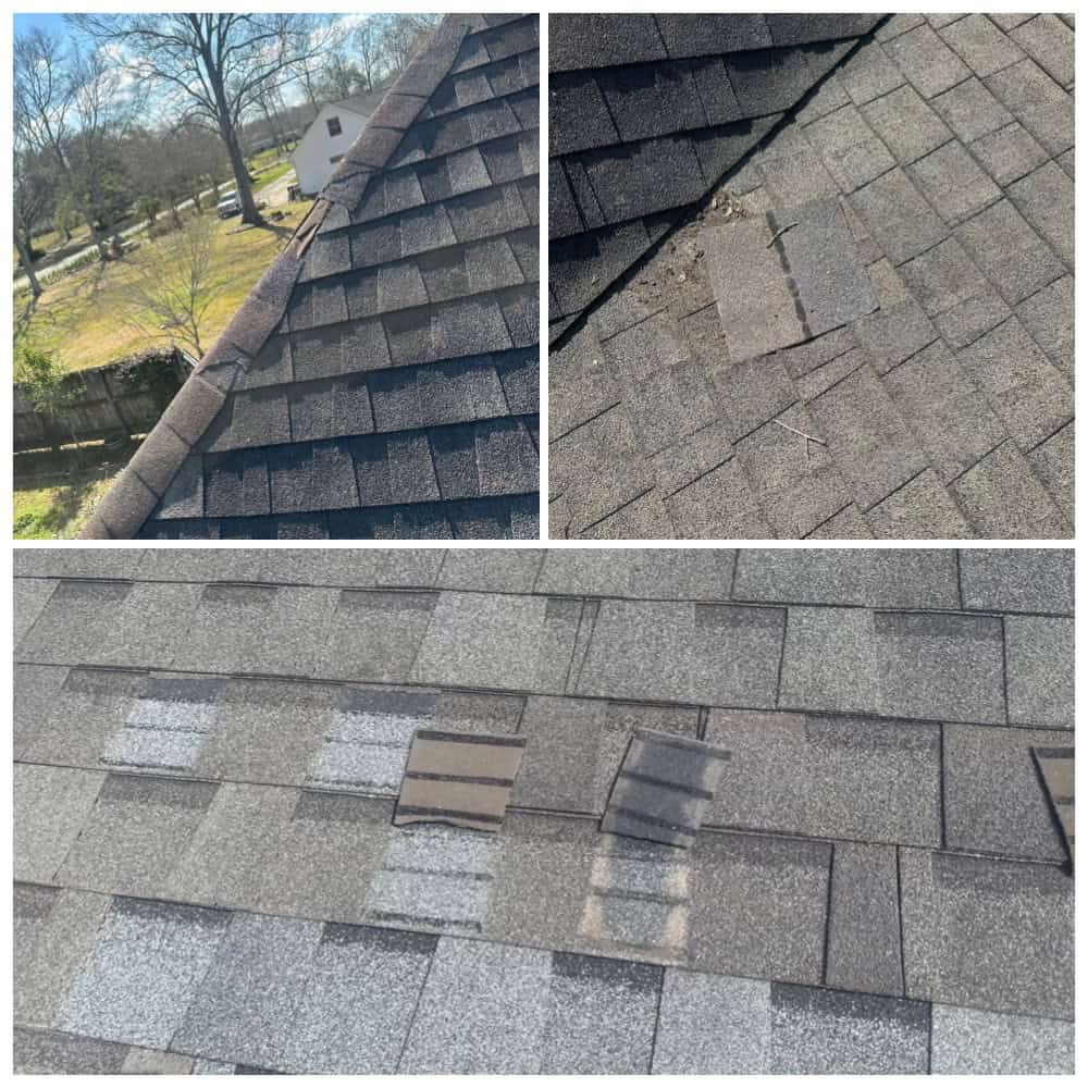 Missing and Damaged Shingles