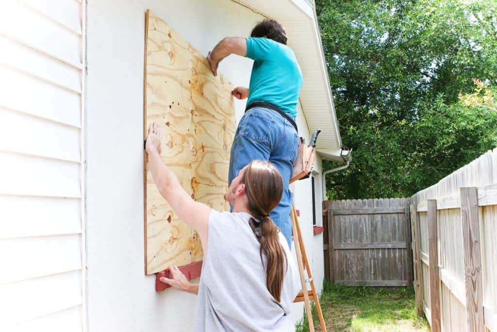 Hurricane Prep Boarding Windows