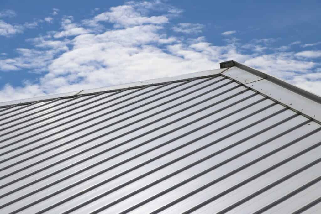 Metal Roof Close Up Sky