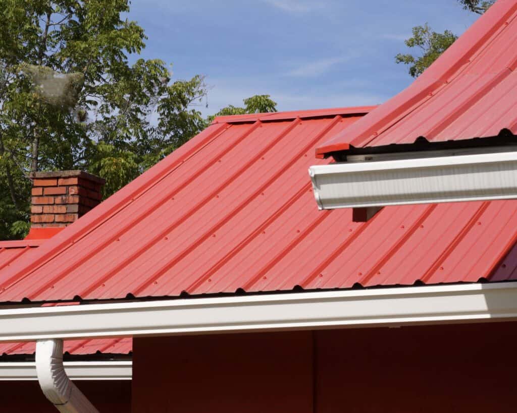 Red metal roof installers